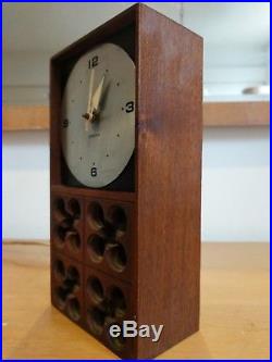 George Nelson rare Meridian table clock for Howard Miller mid-century
