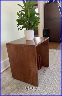 Gerald McCabe Mid-Century Modern Cube Side Table Rare Designer Vintage (1970s)
