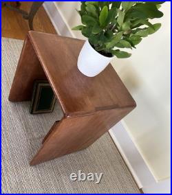Gerald McCabe Mid-Century Modern Cube Side Table Rare Designer Vintage (1970s)