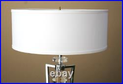 Gorgeous! Rare Lucite Atomic Art Deco Futuristic Table Lamp! MID Century MCM Vtg