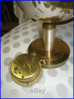 Great Rare Globe Clock Cigarette Holder Mid Century Modern Dispenser