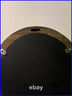 Hand Carved Wood Nautical MCM Round Mirror. Rare Mid Century Modern Art Decor