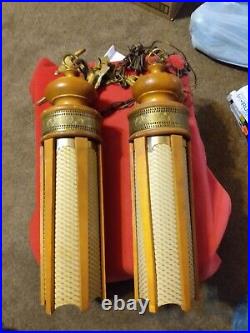 Hanging Lights MCM Mid Century Modern Unique Rare Timeless Original Read Vintage