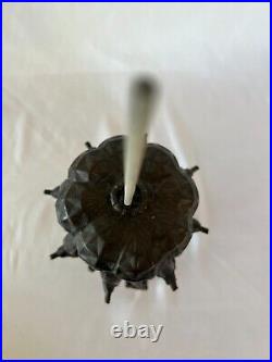 Heavy Bronze Mid-Century Modern Incense Burner Rare'Dome Shrine' 8 Tall