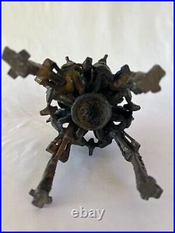 Heavy Bronze Mid-Century Modern Incense Burner Rare'Dome Shrine' 8 Tall