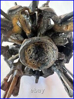 Heavy Bronze Mid-Century Modern Incense Burner Rare'Dome Shrine' 8 Tall