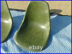 Herman Miller Fiberglass Chairs Kelly Green Shells Only Rare Color Knoll Eames