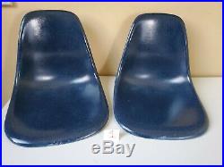 Herman Miller Side Shell Chair Rare Navy Blue Wide Mounts 1963 Many Available