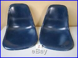 Herman Miller Side Shell Chair Rare Navy Blue Wide Mounts 1963 Many Available