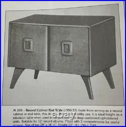 Heywood Wakefield M395 Record Cabinet Side Table Mid Century Modern MCM RARE