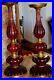Huge_Heavy_Pair_Pillar_Candle_Table_MCM_Lucite_sticks_red_amber_Brass_Rare_01_cu
