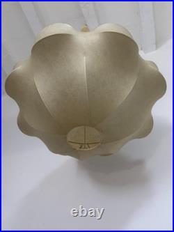 Huge Rare Cocoon Mid Century Modern Pendant Chandelier Flos Castiglioni Resin
