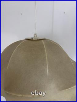 Huge Rare Cocoon Mid Century Modern Pendant Chandelier Flos Castiglioni Resin