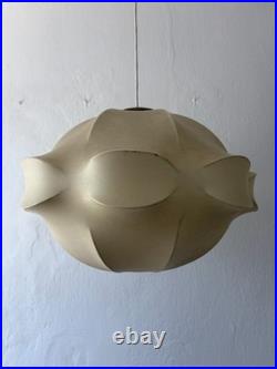 Huge Rare Cocoon Mid Century Modern Pendant Chandelier Flos Castiglioni Resin