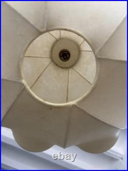 Huge Rare Cocoon Mid Century Modern Pendant Chandelier Flos Castiglioni Resin