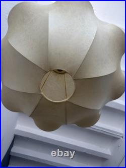 Huge Rare Cocoon Mid Century Modern Pendant Chandelier Flos Castiglioni Resin