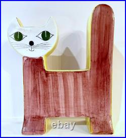 I. Magnin Mid Century Modern Cat Hand Painted Italy RARE-SCARCE MCM