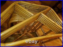 Iconic Bamboo Lounge Chair Pretzel Rattan Frankl Rare