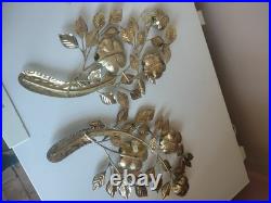 Imperial Metal Roses Art Work Mid Century Modern Design Vintage Rare