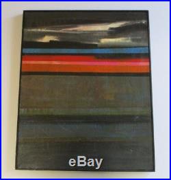 Jan Hillcourt Painting MID Century Modern Abstract Expressionism California Rare