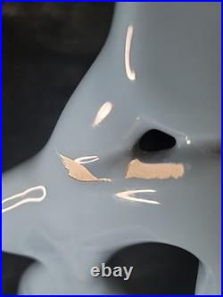 Jaru Pottery MCM 1986 RARE BLUE WOMAN Sculpture Jaru Pottery Vtg. 17 Damage