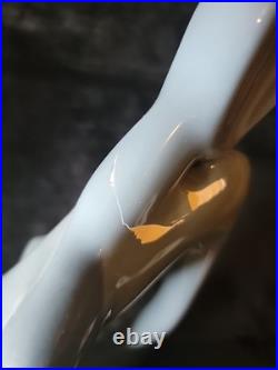 Jaru Pottery MCM 1986 RARE BLUE WOMAN Sculpture Jaru Pottery Vtg. 17 Damage