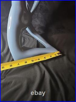 Jaru Pottery MCM 1986 RARE BLUE WOMAN Sculpture Jaru Pottery Vtg. 17 Damage