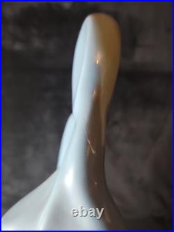 Jaru Pottery MCM 1986 RARE BLUE WOMAN Sculpture Jaru Pottery Vtg. 17 Damage