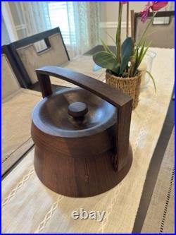 Jens Quistgaard Rare Woods Rosewood Danish Ice Bucket by Wenge RARE MCM 1960s