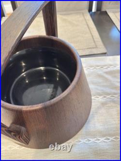 Jens Quistgaard Rare Woods Rosewood Danish Ice Bucket by Wenge RARE MCM 1960s