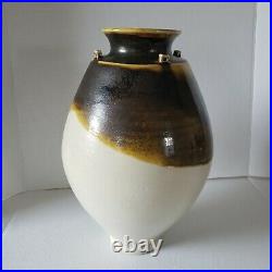 Jim Connell Rare Handcrafted Early Hand Signed Large 13 Studio Pottery Art Vase