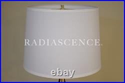 LARGE RARE WESTWOOD TONY PAUL MODERN WALNUT BRASS SCULPTURE TABLE LAMP 1950's