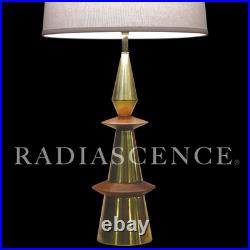 LARGE RARE WESTWOOD TONY PAUL MODERN WALNUT BRASS SCULPTURE TABLE LAMP 50's