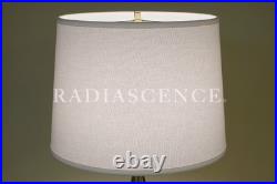 LARGE RARE WESTWOOD TONY PAUL MODERN WALNUT BRASS SCULPTURE TABLE LAMP 50's