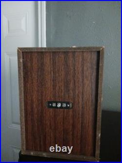 LOCAL PICKUP Rare mid century modern stereo speaker end table antique furniture