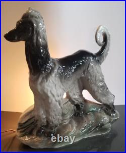 Lane & Company Lamp Rare 1958 Mid Century Modern Afghan Dog Van Nuys California