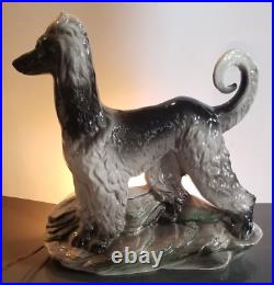 Lane & Company Lamp Rare 1958 Mid Century Modern Afghan Dog Van Nuys California