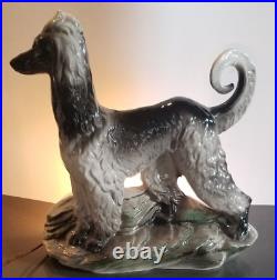 Lane & Company Lamp Rare 1958 Mid Century Modern Afghan Dog Van Nuys California