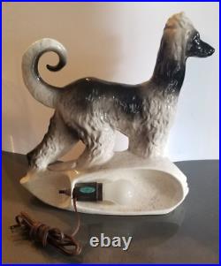 Lane & Company Lamp Rare 1958 Mid Century Modern Afghan Dog Van Nuys California