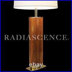 Large Laurel Rare Rosewood Brass Atomic Modern Table Lamp 1960 Eames Lounger 670