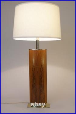 Large Laurel Rare Rosewood Brass Atomic Modern Table Lamp 1960 Eames Lounger 670 Large Laurel Rare Rosewood Brass Atomic Modern Table Lamp 1960 Eames Lounger 670