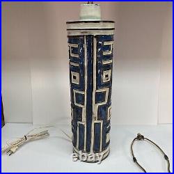 Large MCM VTG BITOSSI /CIN Style For RAYMOR Italian Pottery Table lamp 60s. RARE Large MCM VTG BITOSSI /CIN Style For RAYMOR Italian Pottery Table lamp 60s. RARE