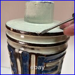 Large MCM VTG BITOSSI /CIN Style For RAYMOR Italian Pottery Table lamp 60s. RARE Large MCM VTG BITOSSI /CIN Style For RAYMOR Italian Pottery Table lamp 60s. RARE