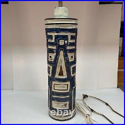 Large MCM VTG BITOSSI /CIN Style For RAYMOR Italian Pottery Table lamp 60s. RARE Large MCM VTG BITOSSI /CIN Style For RAYMOR Italian Pottery Table lamp 60s. RARE