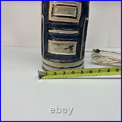 Large MCM VTG BITOSSI /CIN Style For RAYMOR Italian Pottery Table lamp 60s. RARE Large MCM VTG BITOSSI /CIN Style For RAYMOR Italian Pottery Table lamp 60s. RARE