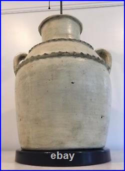 Large Rare Mid Century Amphora Table Lamp Shown in Edward Wormley Dunbar Catalog