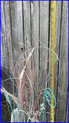 Large Rare Mid Century Studio Pottery Floor Vase Home Decor Pastel Pampus Grass