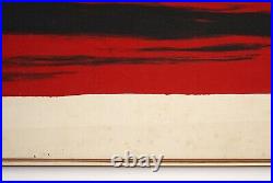 Large Rare Murray Reich Acrylic Oil Painting 1968 Mid Century Modern 22H x 81W
