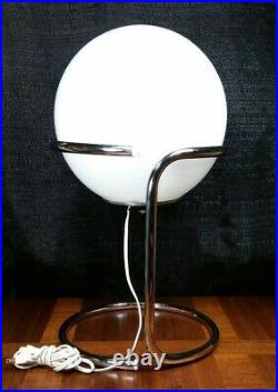 Laurel Lamp Co Reggiani Design Italy Mid Century Modern Chrome Globe Unique RARE