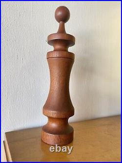 Laurids lonborg Rare 11 Pepper Mill Turned Wood Teak MID CENTURY Danish Modern